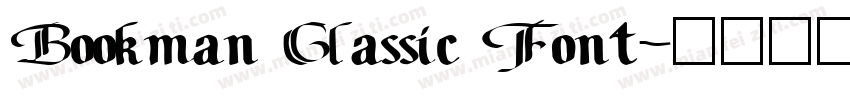Bookman Classic Font字体转换